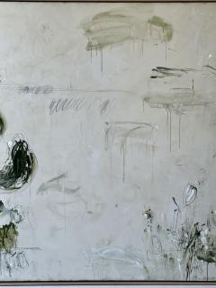 Karina Gentinetta Grand Overture in Green Monumental Acrylic Oil Pastel Painting 72 x108  - 4636127