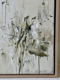 Karina Gentinetta Grand Overture in Green Monumental Acrylic Oil Pastel Painting 72 x108  - 4636135
