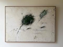 Karina Gentinetta Intermezzo in Green Large Scale Acrylic Pencil Oil Pastel Painting 60 x84  - 4802938