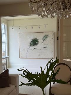 Karina Gentinetta Intermezzo in Green Large Scale Acrylic Pencil Oil Pastel Painting 60 x84  - 4802940