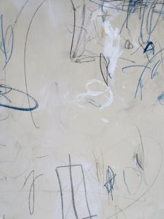 Karina Gentinetta Into the Blues I and II Pair Acrylic Oil Pastels and Pencils Abstract 48x36 - 2776998