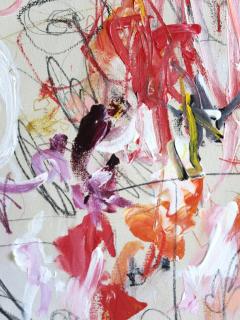 Karina Gentinetta La Dolce Vita I Acrylic Oil Pastels and Pencils Abstract 60 x48  - 3025584
