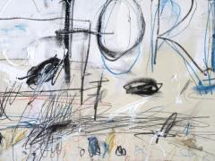 Karina Gentinetta NYFW 2022 Acrylic Oil Pastels Pencils Abstract Painting 24 x36 Horizontal - 2787214