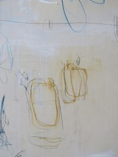 Karina Gentinetta Prelude in Blue Acrylic Oil Pastels and Pencils Blue Hue Abstract 72 x108  - 4352536
