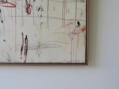 Karina Gentinetta Rhapsody in Red Large Scale Acrylic Oil Pastels Pencils Abstract 72 x60  - 4703289