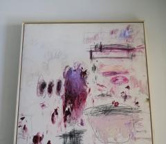 Karina Gentinetta Spring Enternal Vertical Acrylic Oil Pastels Pencils Abstract in Pinks 48x36 - 3488240