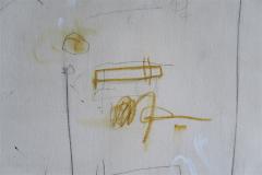 Karina Gentinetta Topic of Conversation Large Abstract Acrylic Oil Pastels and Pencil Painting - 1512778