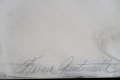 Karina Gentinetta Writing on the Wall Large Abstract Acrylic Oil Pastels and Pencil Painting - 1589265