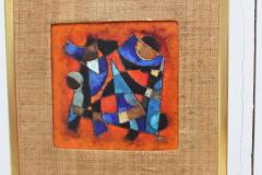 Karl Drerup Karl Drerup Enamel On Copper Abstract Art Work - 768280