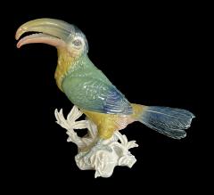 Karl Ens Karl Ens Fine Porcelain Polychrome Exotic Bird Sculpture of a Toucan - 4313278