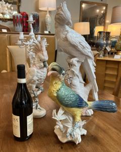 Karl Ens Karl Ens Fine Porcelain Polychrome Exotic Bird Sculpture of a Toucan - 4313289