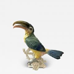 Karl Ens Karl Ens Fine Porcelain Polychrome Exotic Bird Sculpture of a Toucan - 4319257