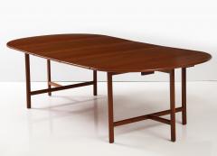 Karl Erik Ekselius 1960s Teak Dining Table Designed By Karl Erik Ekselius For JOV With 3 Leaves - 3449776