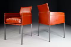 Karl Friedrich F rster Red Leather Texas Dining Chairs - 2551001