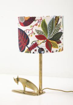 Karl Hagenauer Fox Table Lamp with Josef Frank Shade - 4416689
