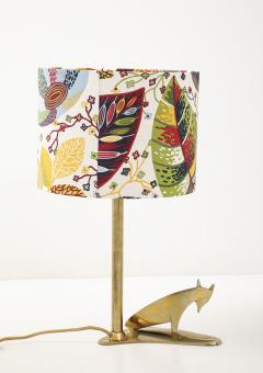 Karl Hagenauer Fox Table Lamp with Josef Frank Shade - 4416698