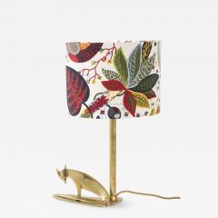 Karl Hagenauer Fox Table Lamp with Josef Frank Shade - 4419275