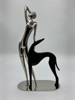 Karl Hagenauer Hagenauer Masterpiece Woman with Dog Vienna 1930s Art Deco - 4046247