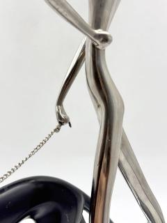 Karl Hagenauer Hagenauer Sculpture Woman Walking Panther Vienna 1930s Art Deco - 4217149