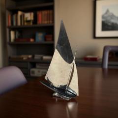 Karl Hagenauer Karl Hagenauer Chrome Sailboat Sculpture Vienna Art Deco c 1928 - 4134434