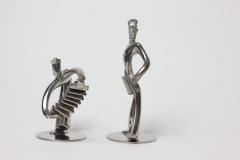 Karl Hagenauer Pair of Karl Hagenauer Sculpture of Sailors Playing on Concertina Austria 1935 - 2239524