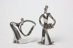 Karl Hagenauer Pair of Karl Hagenauer Sculpture of Sailors Playing on Concertina Austria 1935 - 2239525