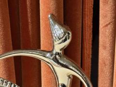 Karl Hagenauer Rare Chrome Sculpture Man on Horseback Vienna Art Deco c 1928 - 4134363