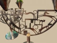 Karl Hagenauer Rare Pair of Karl Hagenauer Austrian Art Deco Candle Holders - 4656390