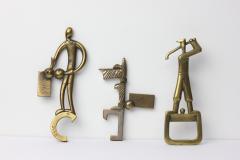 Karl Hagenauer Set of 3 Original Karl Hagenauer Prototype Model Bottle Openers Austria 1930 - 4343151