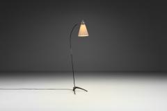 Karl Heinz Kinsky Metal Floor Lamp with Crowfoot Base by Karl Heinz Kinsky Attr Germany 1950s - 4332786