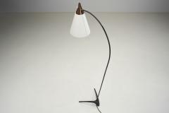 Karl Heinz Kinsky Metal Floor Lamp with Crowfoot Base by Karl Heinz Kinsky Attr Germany 1950s - 4332809