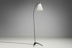Karl Heinz Kinsky Metal Floor Lamp with Crowfoot Base by Karl Heinz Kinsky Attr Germany 1950s - 4332810