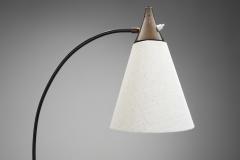 Karl Heinz Kinsky Metal Floor Lamp with Crowfoot Base by Karl Heinz Kinsky Attr Germany 1950s - 4332811