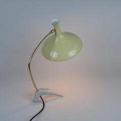 Karl Heinz Kinsky Sleek Crowfoot Table Lamp in Yellow by Karl Heinz Kinsky for Cosack 1950s - 4239019