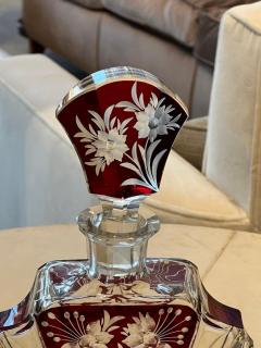 Karl Palda Art Deco Bohemian Glass Decanter Set - 2920057