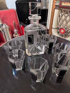 Karl Palda Art Deco Decanter and Whiskey Glasses by Karl Palda - 3827889