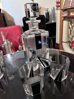 Karl Palda Art Deco Decanter and Whiskey Glasses by Karl Palda - 3827901