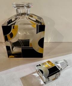 Karl Palda Art Deco Decanter and Whiskey Set in Style of Karl Palda - 3827832