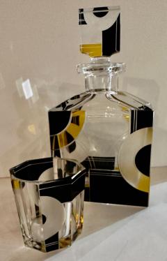 Karl Palda Art Deco Decanter and Whiskey Set in Style of Karl Palda - 3827834