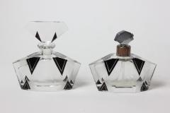 Karl Palda Czech Art Deco Glass Vanity Set by Karl Palda 1930 Czech Republic - 2284947