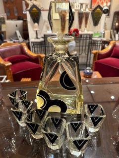 Karl Palda Karl Palda Art Deco Decanter and Glasses Czechoslovakia 1920s - 4372718