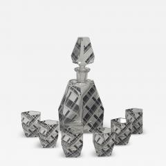Karl Palda Modernist Decanter and Glasses by Karl Palda - 4336108
