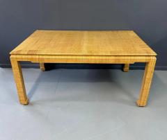 Karl Springer 1980s Grasscloth Dining Table in the Style of Karl Springer Hollywood Regency - 2937162