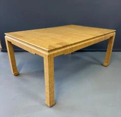 Karl Springer 1980s Grasscloth Dining Table in the Style of Karl Springer Hollywood Regency - 2937163