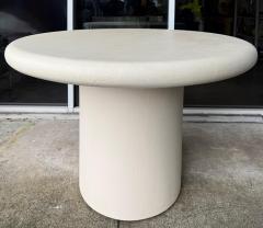Karl Springer 1980s Karl Springer Style Grasscloth Wrapped Dining Table - 4336877