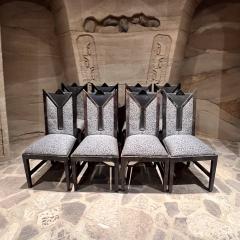 Karl Springer 1980s Karl Springer Taller Maria Teresa M ndez Eight Goatskin Dining Chairs - 3736677