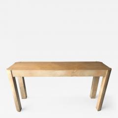 Karl Springer A Lacquered Goatskin Console Table by Karl Springer - 907645