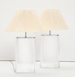 Karl Springer A Pair of Karl Springer Lucite Lamps Circa 1980s - 1172798