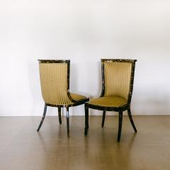 Karl Springer A Set of Eight Tessellated Horn Chairs in the Manner of Karl Springer 1970s - 3109347
