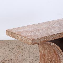 Karl Springer A cerused oak console table in the manner of Karl Springer  - 4227727